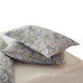 King size comforter cover set  floral mircro-fiber bedding set  light grey color